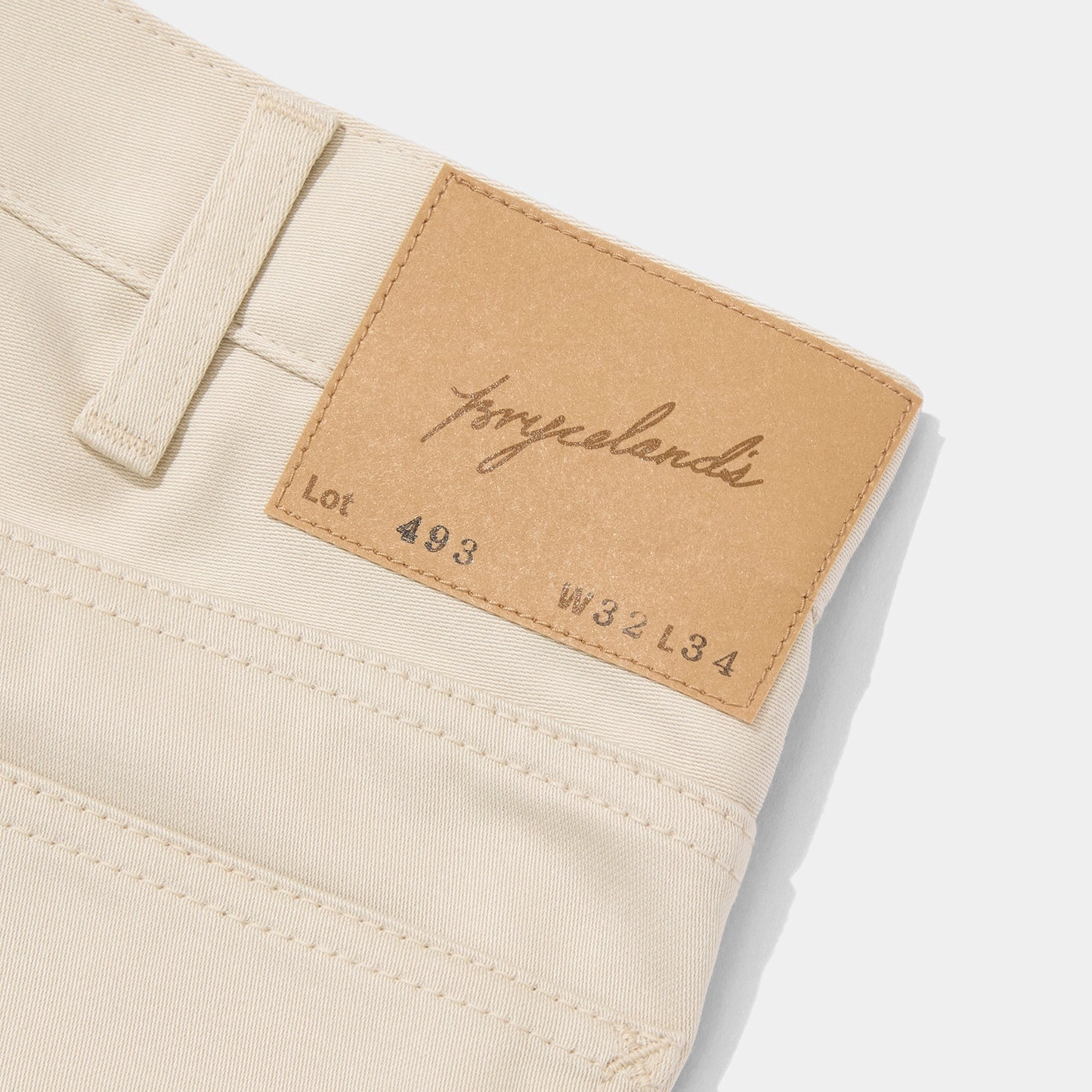 493 Cowboy Jeans Cream Smart Fit Beach Day Winter Warmth Classic