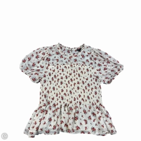 Teenager fashion Affordable Fashion Top Short Sleeve By Torrid In Floral Print, Size: 1x