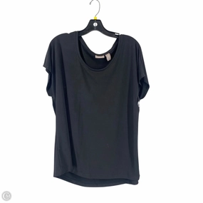 Top Short Sleeve By Chicos In Black, Size: Xl Hygroscopic Fiber Award-winning