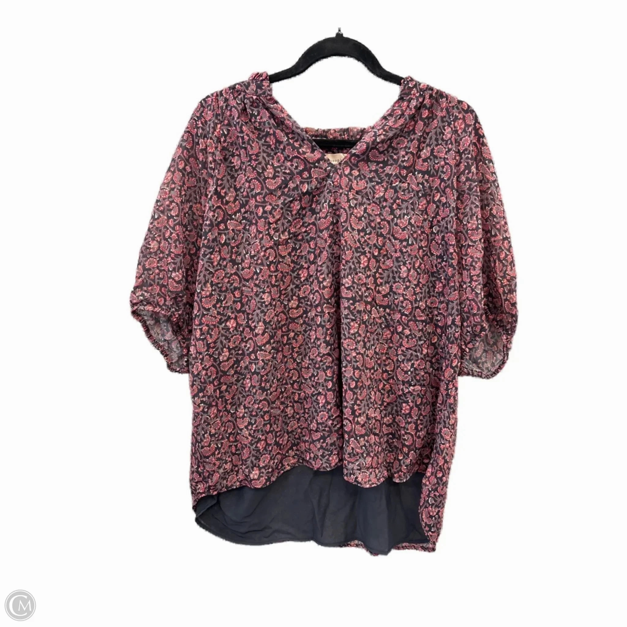 Date night Comfortable And Versatile Top Short Sleeve By Philosophy In Multi-colored, Size: 1x