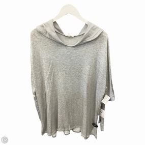 RibbedNeckBanding Multi Purpose Wear Top Short Sleeve By Clothes Mentor In Grey, Size: 3x