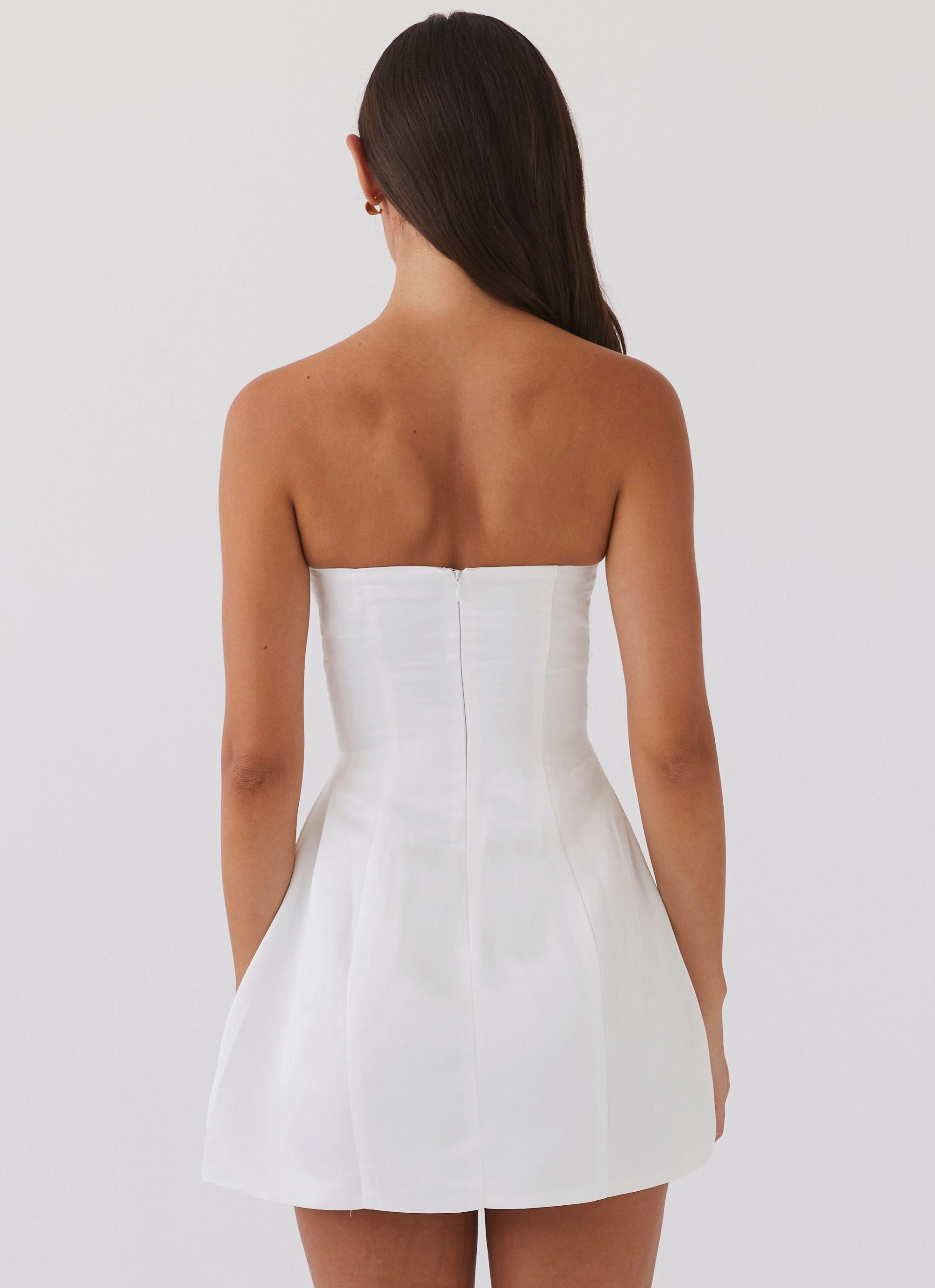 Style Base Girl Crush Bow Mini Dress - White