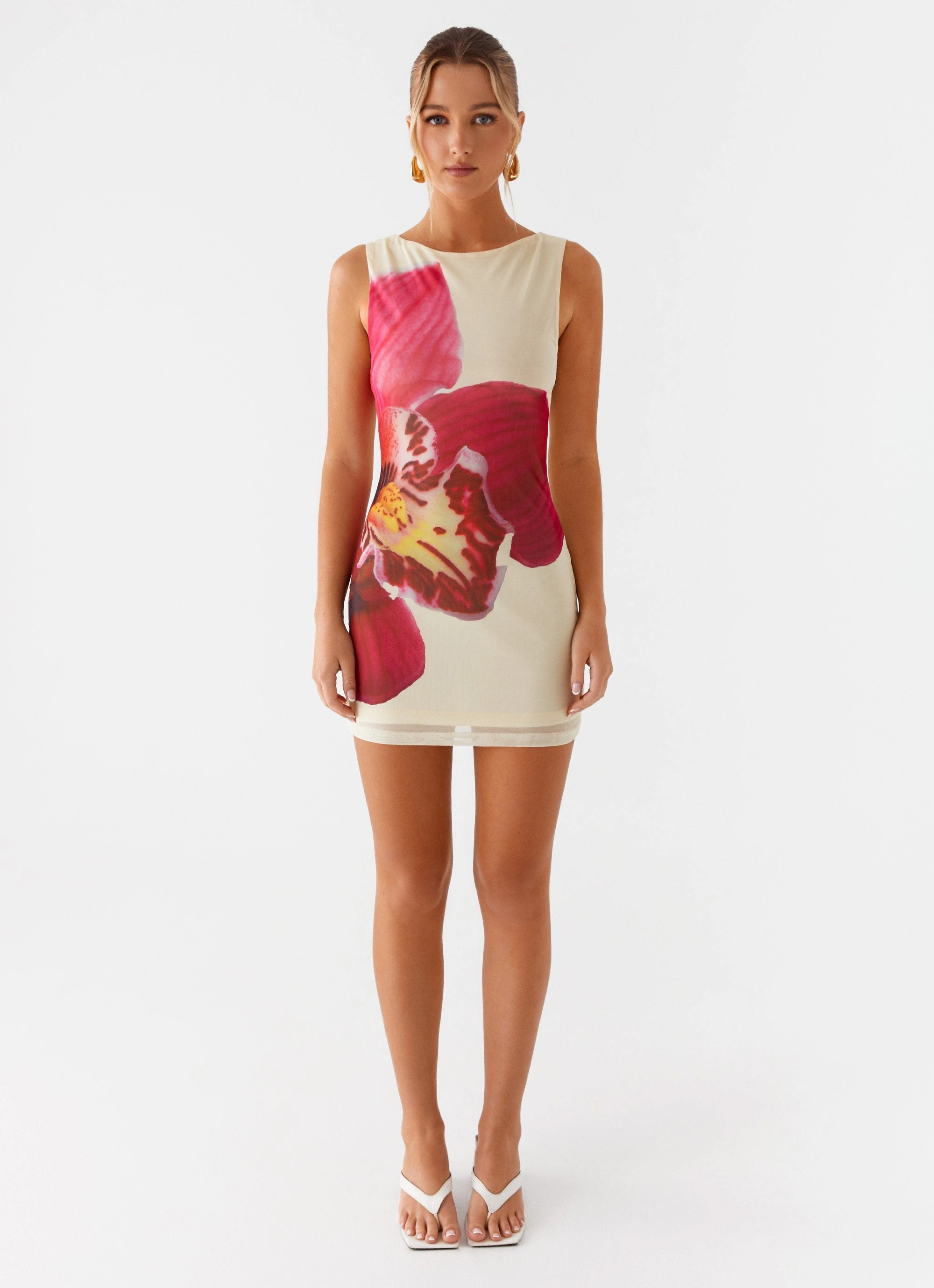 Happy Hour Mini Dress - Yellow Heart Tone