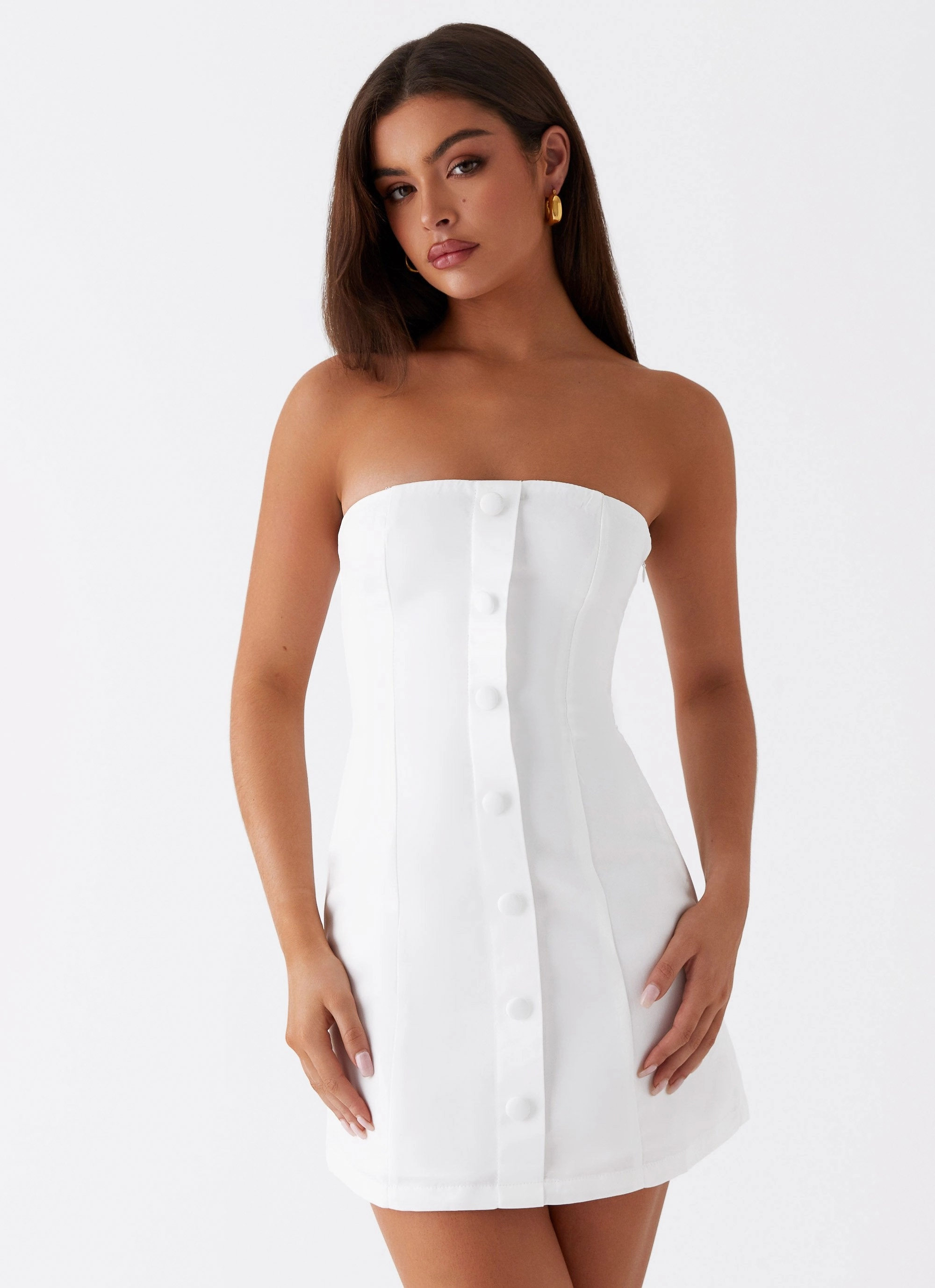 Good Lies Mini Dress - White New Mood Classic Vibe