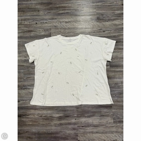 Top Short Sleeve By Maurices In White, Size: 4x WrinkleResistant Texture Effortless Layer