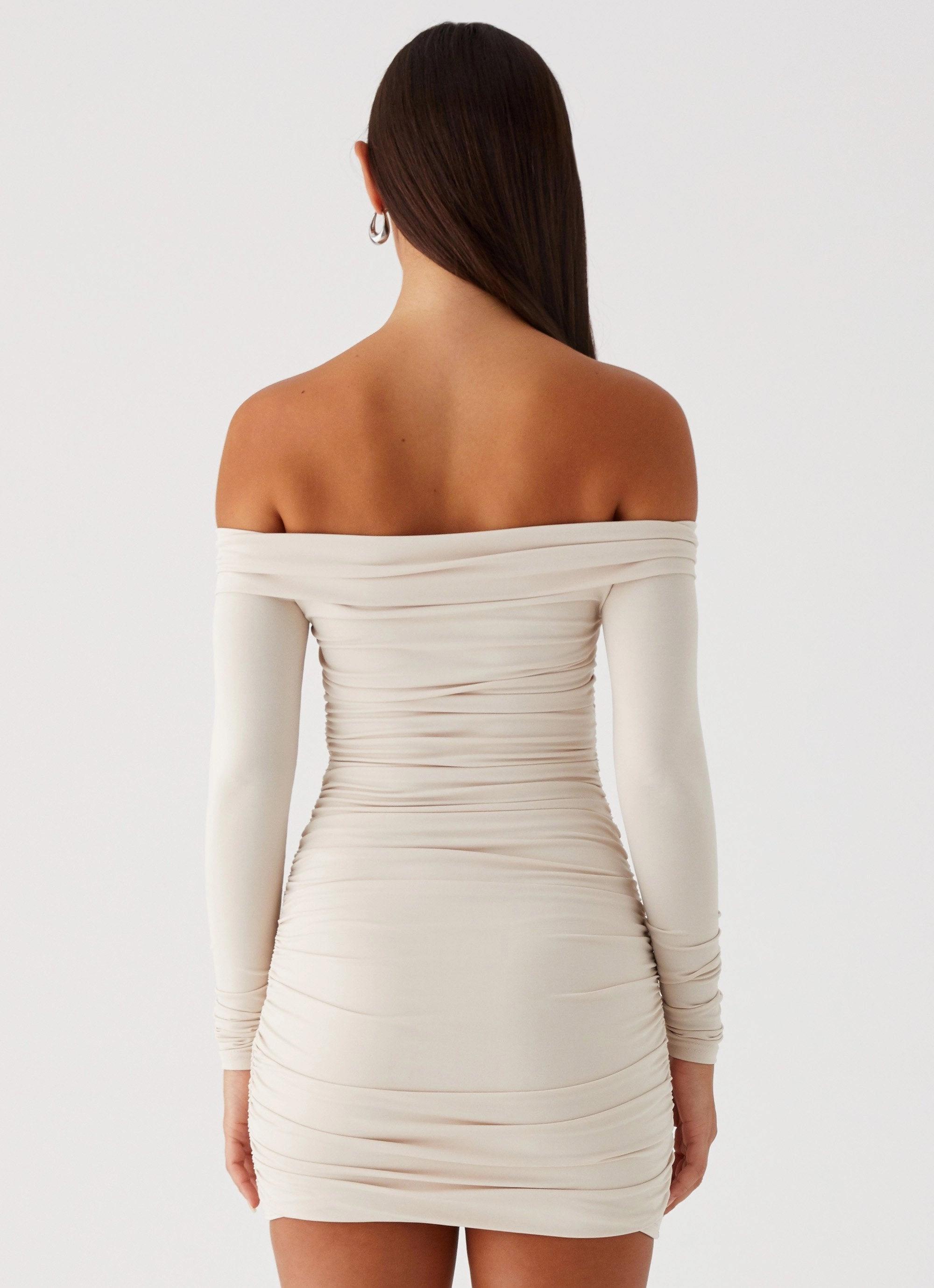 Rudy Long Sleeve Mini Dress - Ivory Morning Glow Cruise-Wear