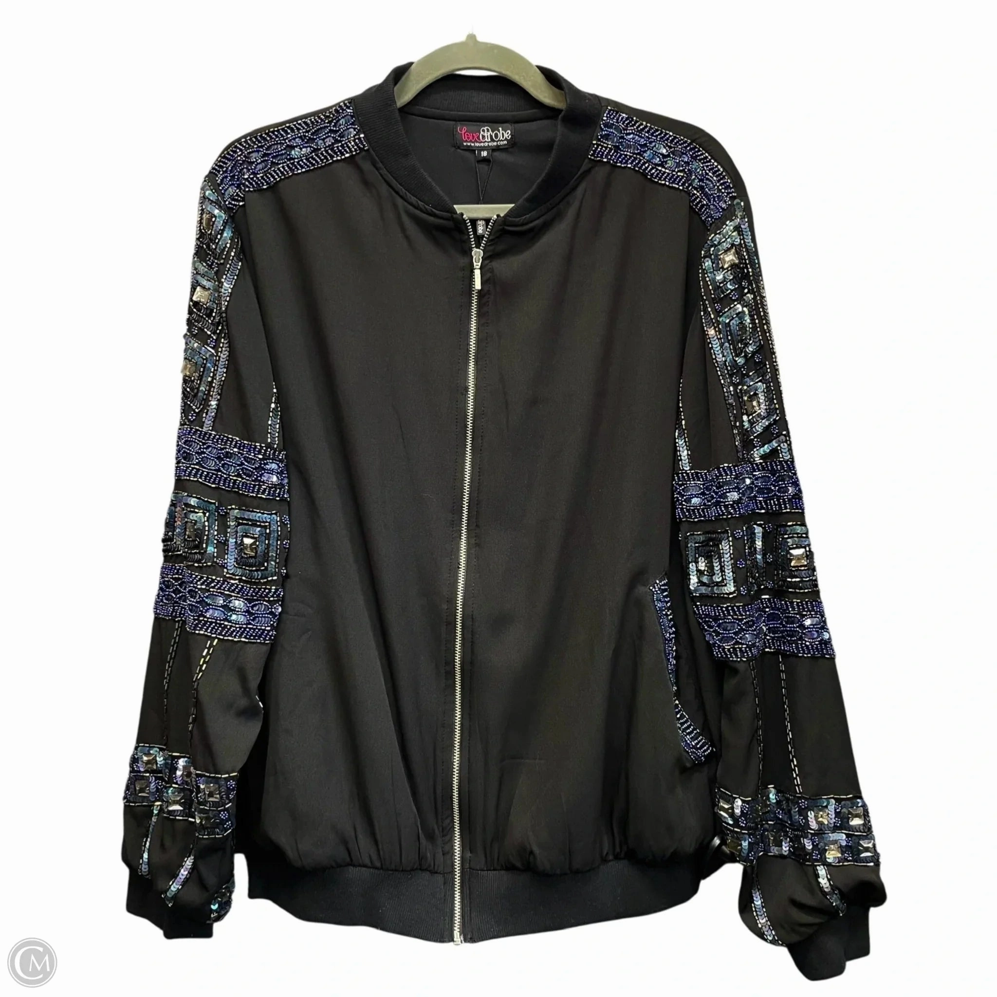 Jacket Other By Clothes Mentor In Black, Size: 18 Crisp Weather Fit