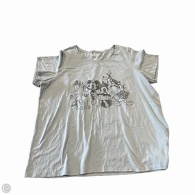 Leisure Casual Top Short Sleeve By Disney Store In Green, Size: 1x