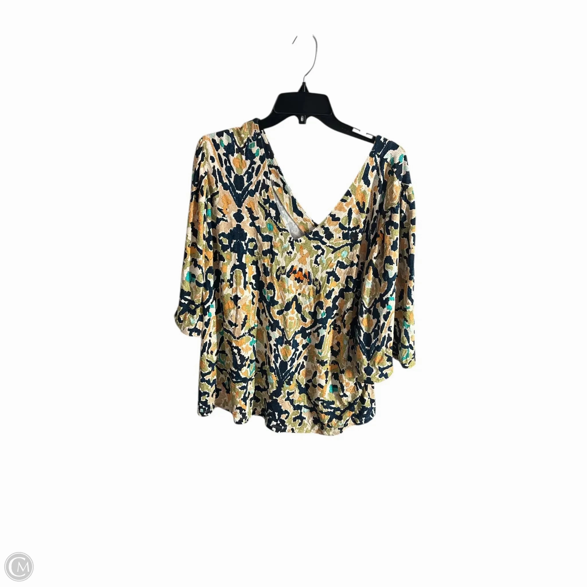 Top Short Sleeve Basic By Nic   Zoe In Multi-colored, Size: 3x Anti microbial coating