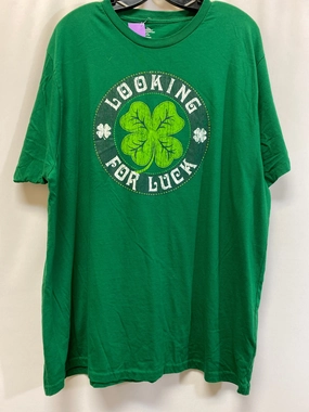 OdorResistantTechnology Street Casual Green Top Short Sleeve Clothes Mentor, Size 2x