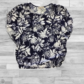 athletic style Top Short Sleeve By Misia In Navy, Size: 1x