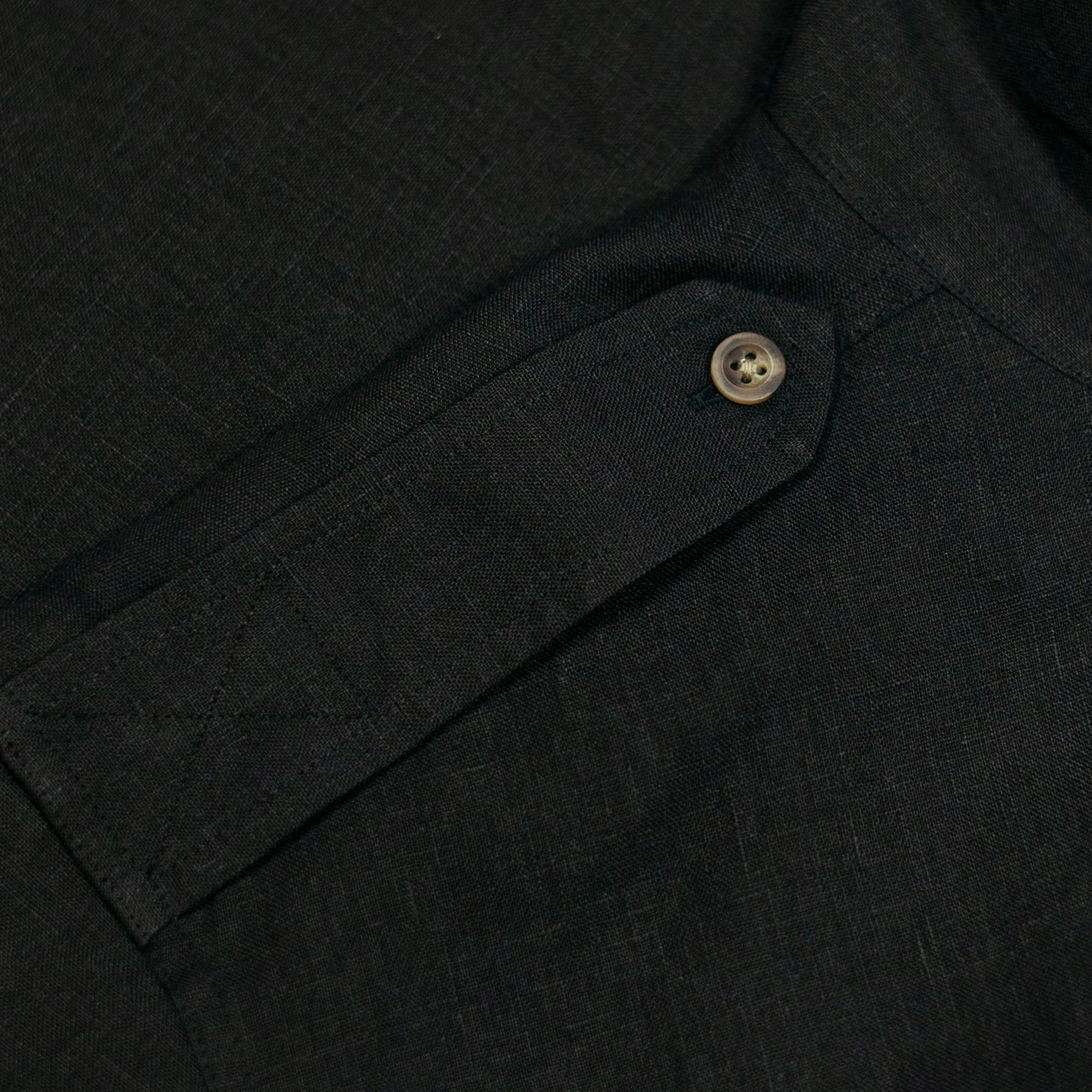 Relaxed Look Officer Shirt Black