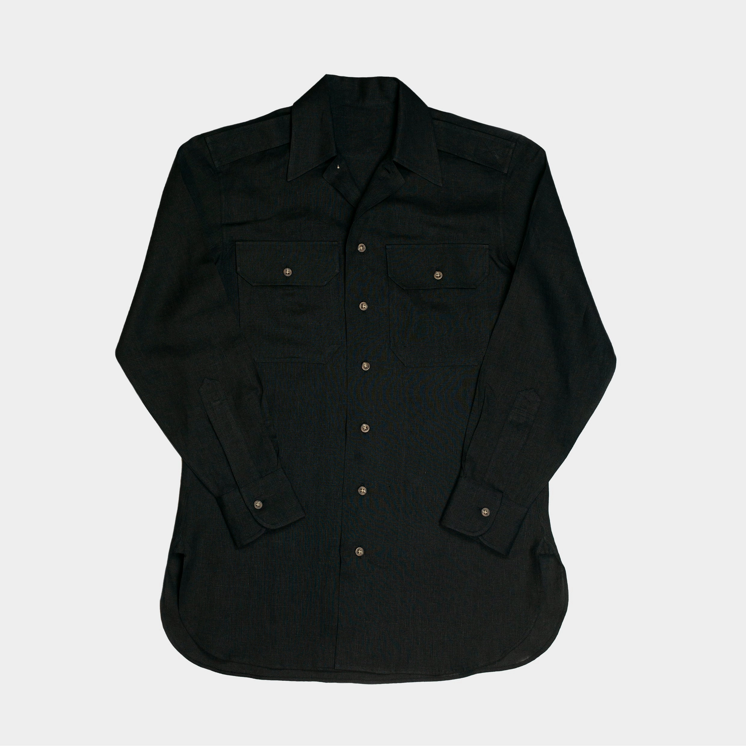 Officer Shirt Black Adjustable Cuffs