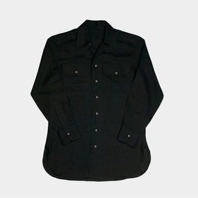 Officer Shirt Black Adjustable Cuffs