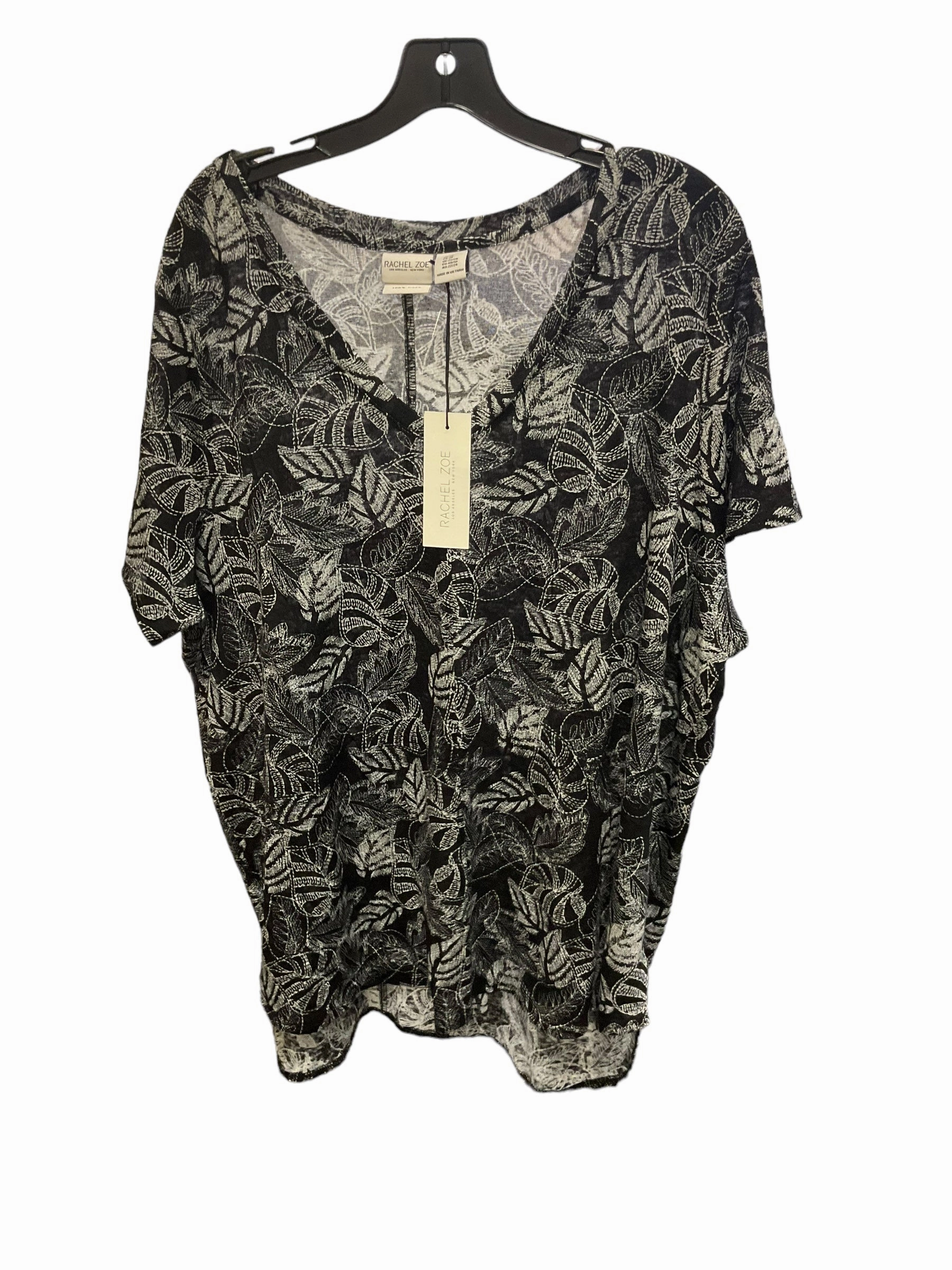Active Trend Look Top Short Sleeve By Rachel Zoe In Black, Size: 2x