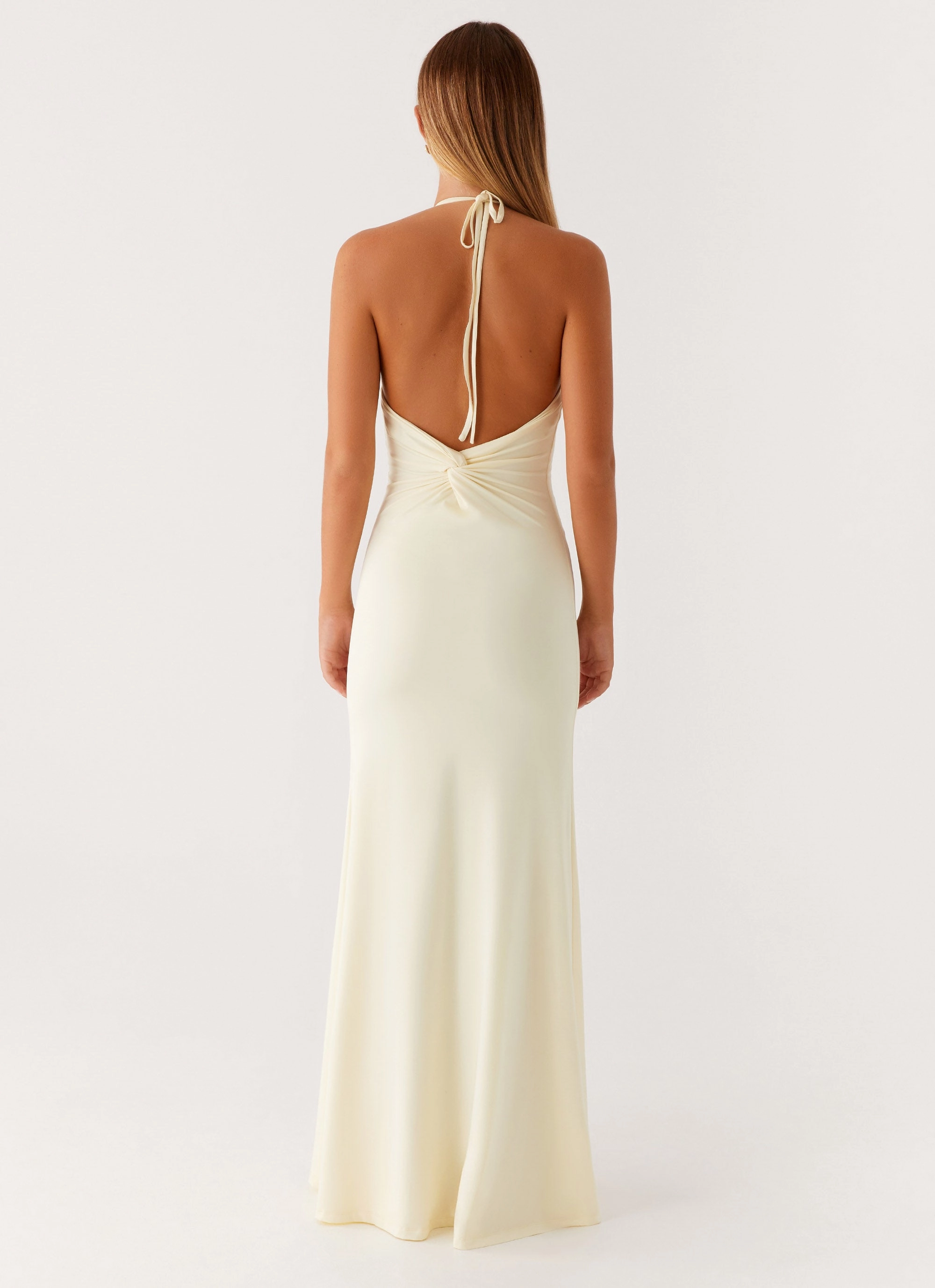 Just In Time Maxi Dress - Yellow Blush Glow
