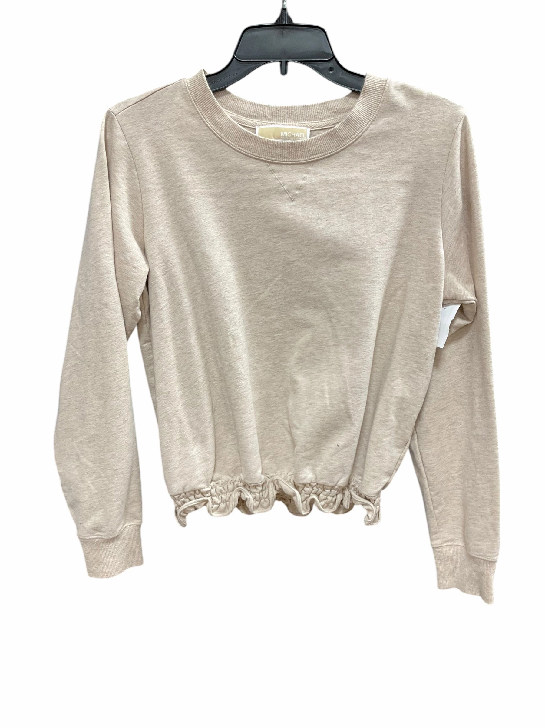 Sleek Wear Fit Comfy Knitwear Look Sweater Designer By Michael By Michael Kors In Beige, Size: S
