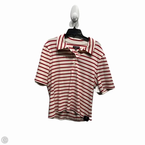 Top Short Sleeve By J. Crew In Red & White, Size: Xxl Cozy Apparel
