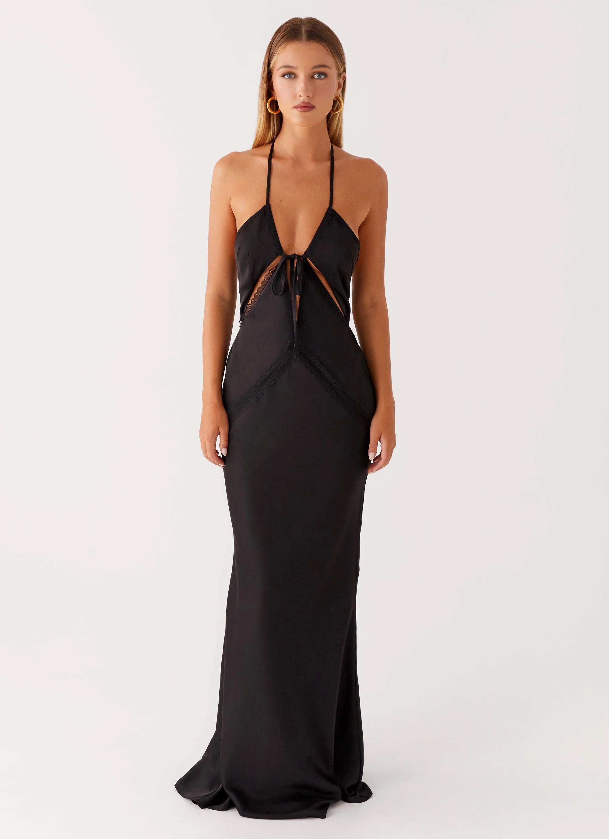 Highway Maxi Dress - Black Tailored-fit