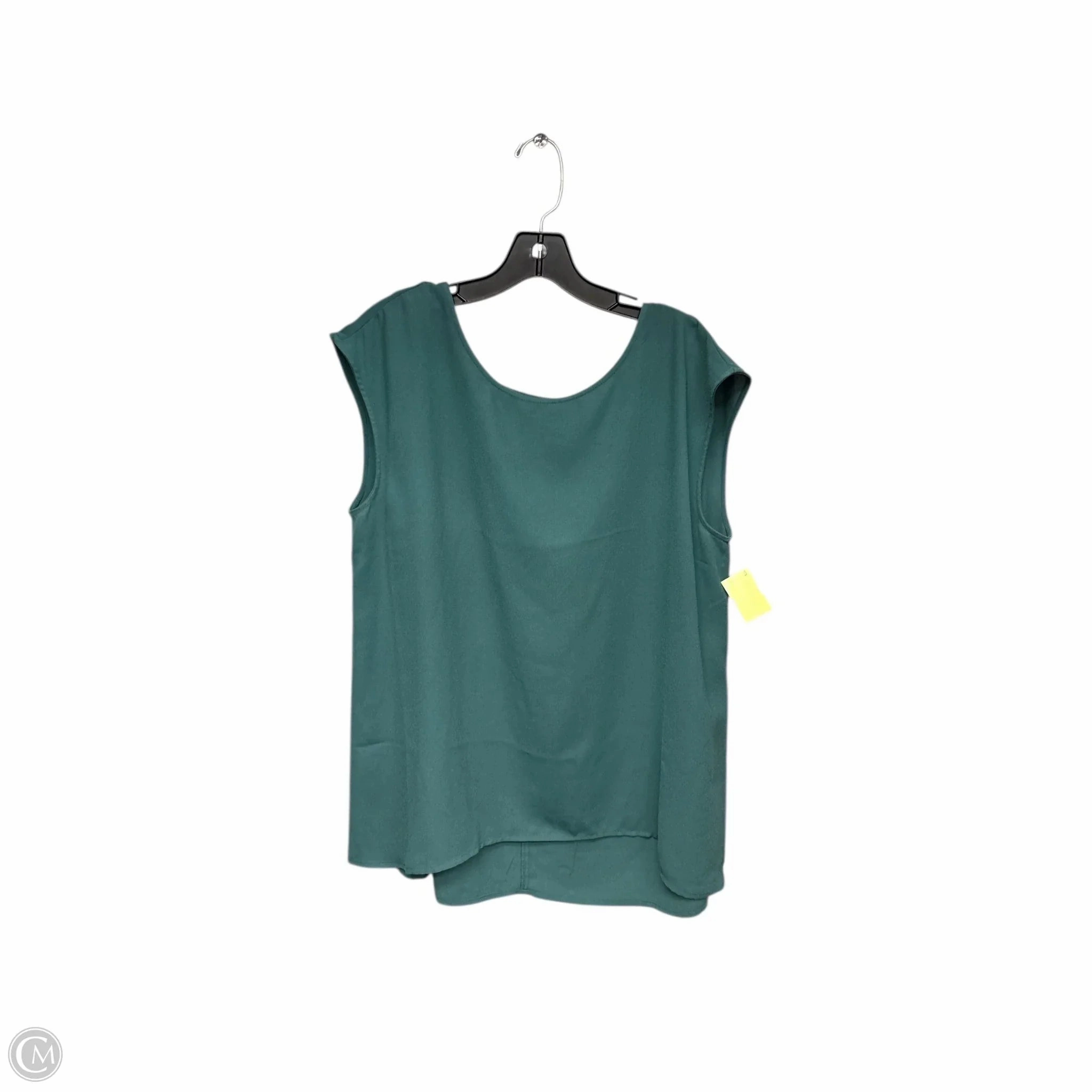 All-day style Top Short Sleeve By Halogen In Green, Size: 2x