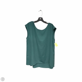 All-day style Top Short Sleeve By Halogen In Green, Size: 2x