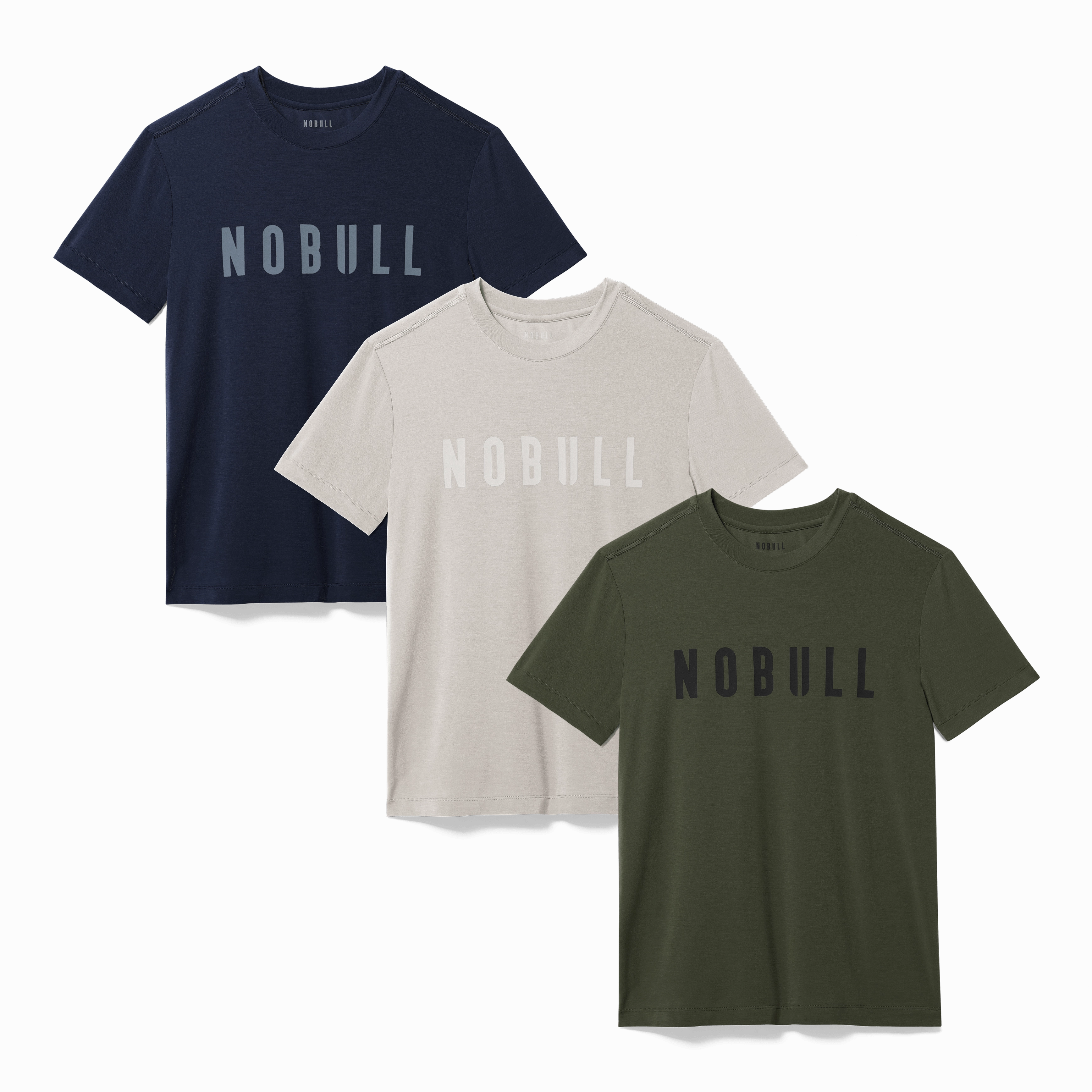 SoftTouch Men's NOBULL Signature Tee 3 Pack - Everyday Neutrals