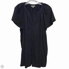 Soft and Stylish Top Short Sleeve By Style And Company In Black, Size: 3x
