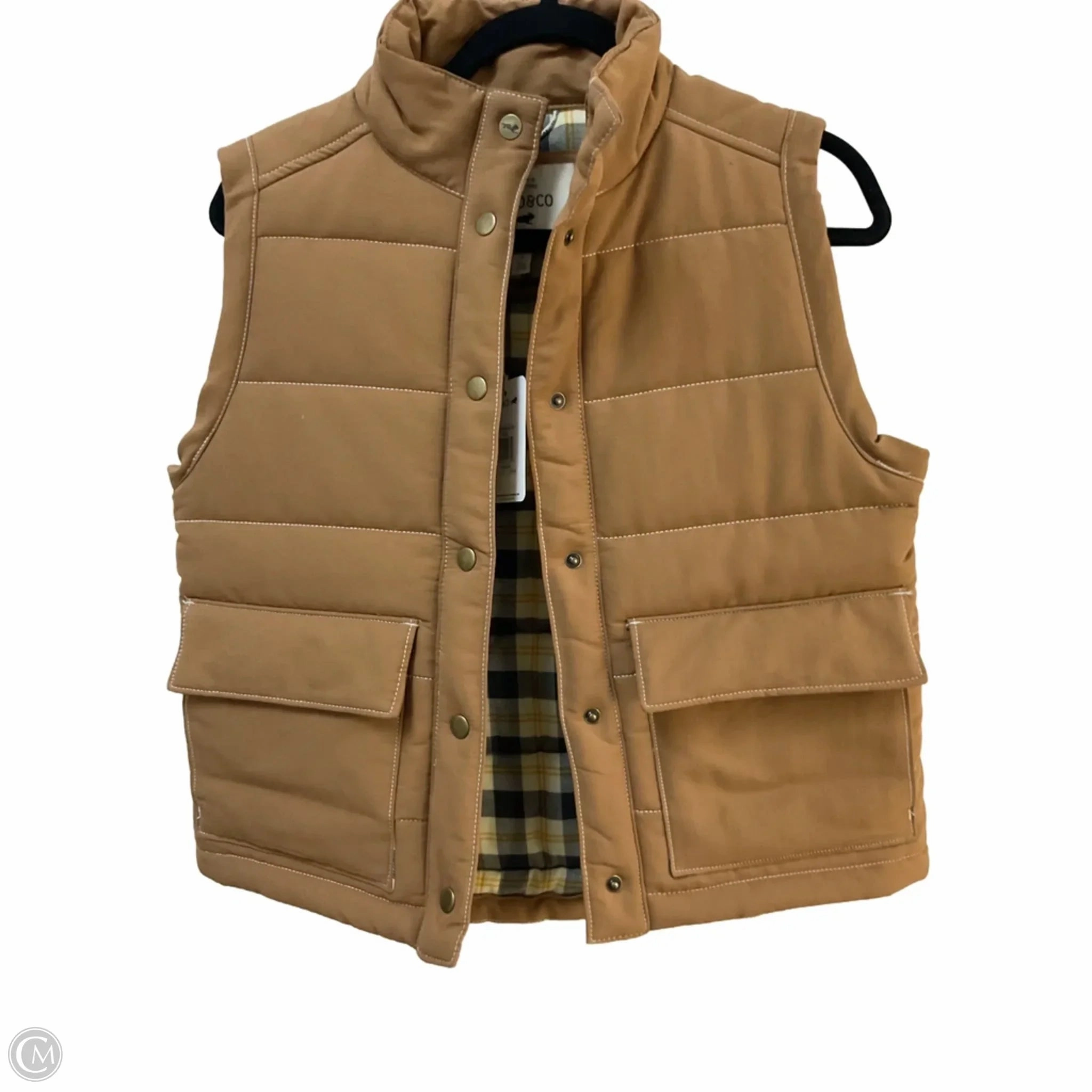 Stretch Comfort Design Vest Puffer & Quilted By Toad & Co In Brown, Size: S