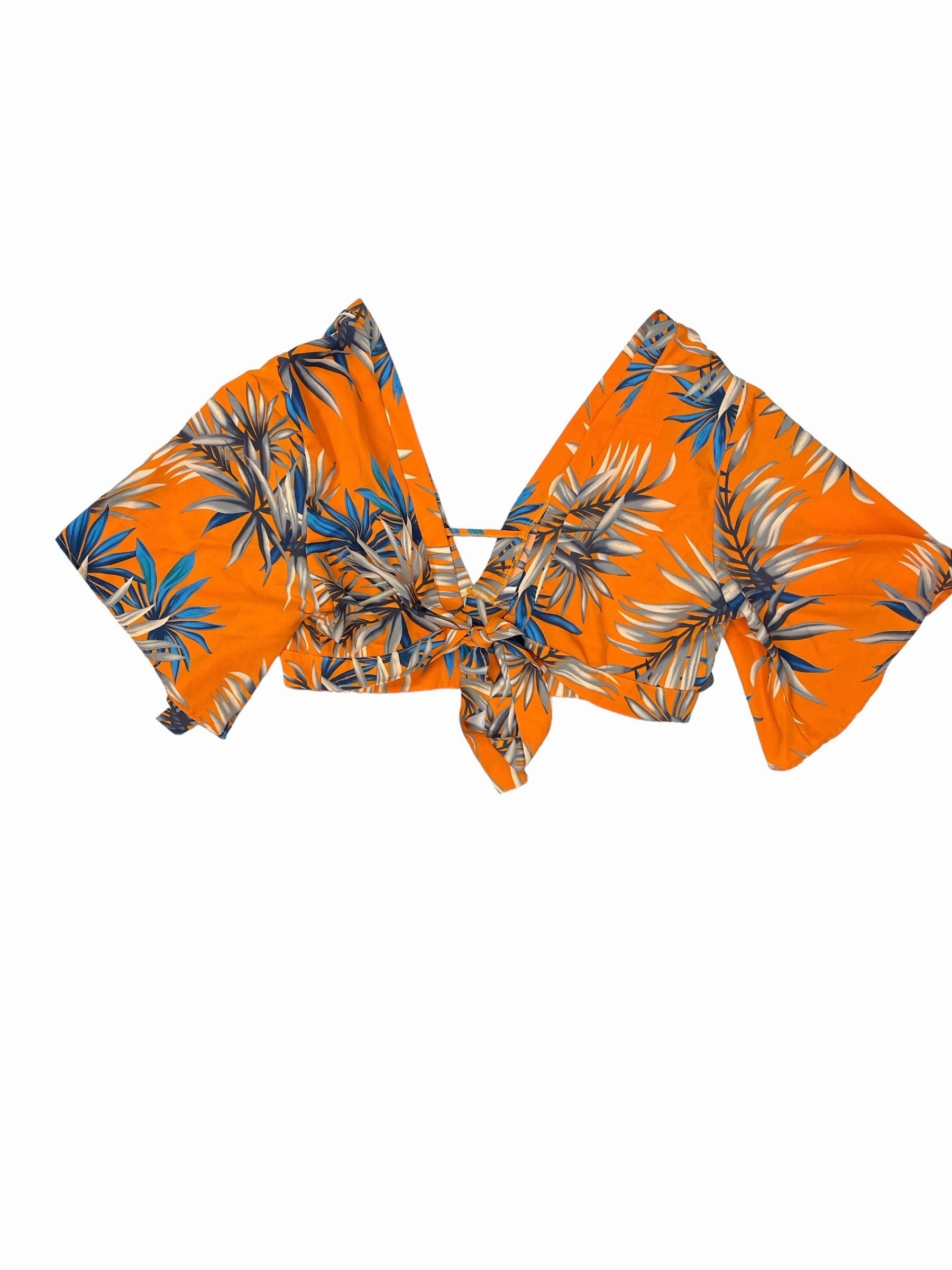 Chilly Style Tropical Print Top Short Sleeve Shein, Size 3x