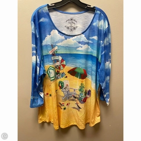 Bold Look Casual Vibes Top Short Sleeve By Coral Bay In Multi-colored, Size: 3x