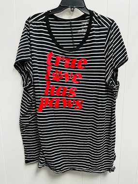 Top Short Sleeve By Torrid In Black & Red, Size: 4x Quick Comfort Design Soft Breathable