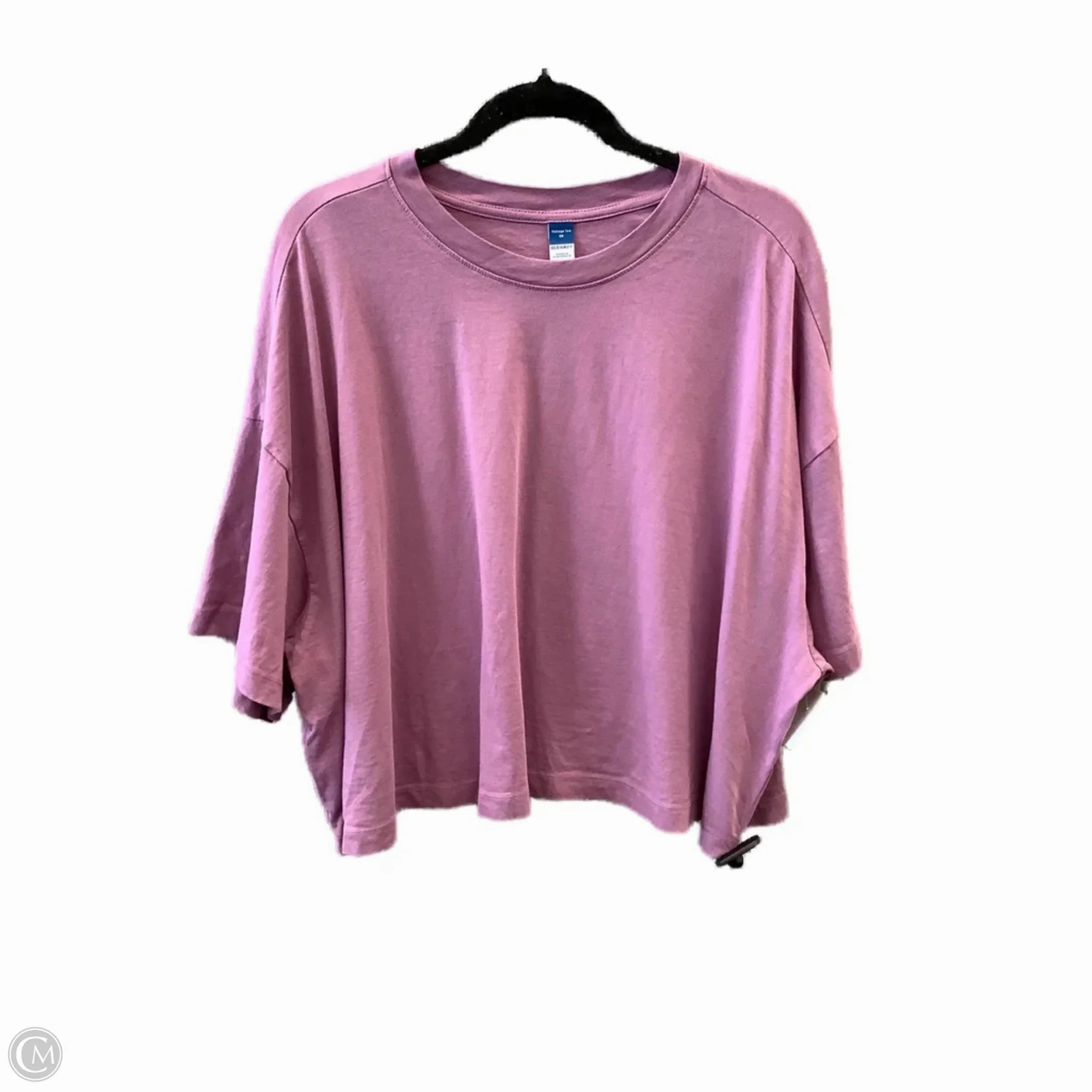 Top Short Sleeve By Old Navy In Purple, Size: 3x Zero Waste Production
