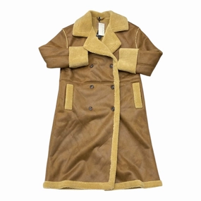 Coat Faux Fur & Sherpa By Blanknyc In Brown, Size:S Softshell Technology