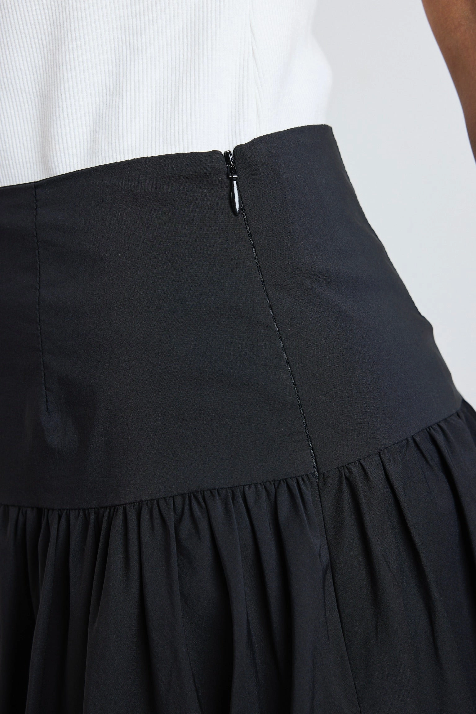 Water Repellent Classic Choice Intensity Black Bubble Midi Skirt