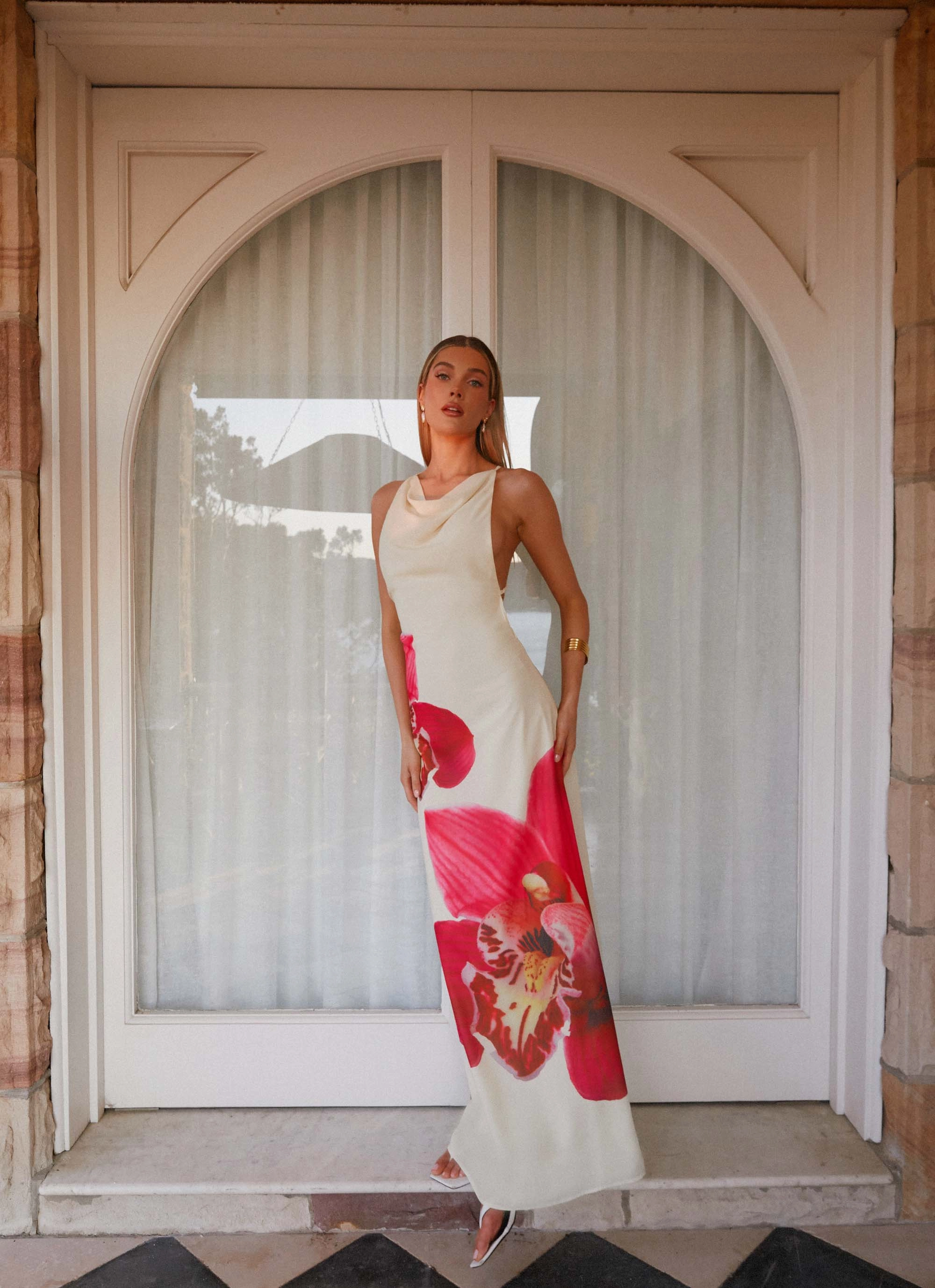 Dreamy Texture Island Girl Maxi Dress - Yellow