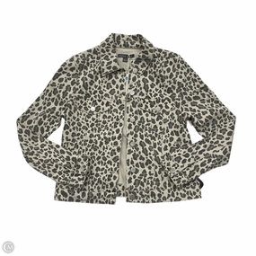 Smart Weather Style Strong Stitches Jacket Denim By Level 99 In Animal Print, Size: S