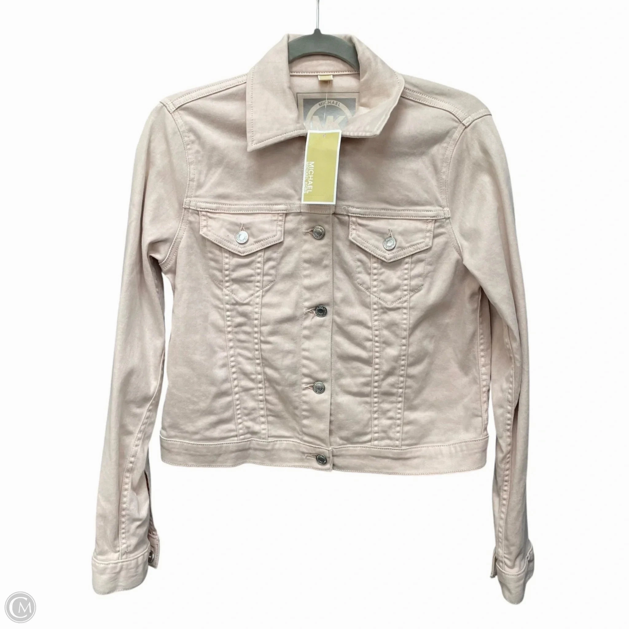 Jacket Denim By Michael By Michael Kors In Pink Denim, Size: S BreathableFabric