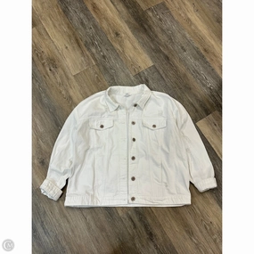 Jacket Denim By Tribal In White Denim, Size: Xl anti static coating Collar Stabilization System