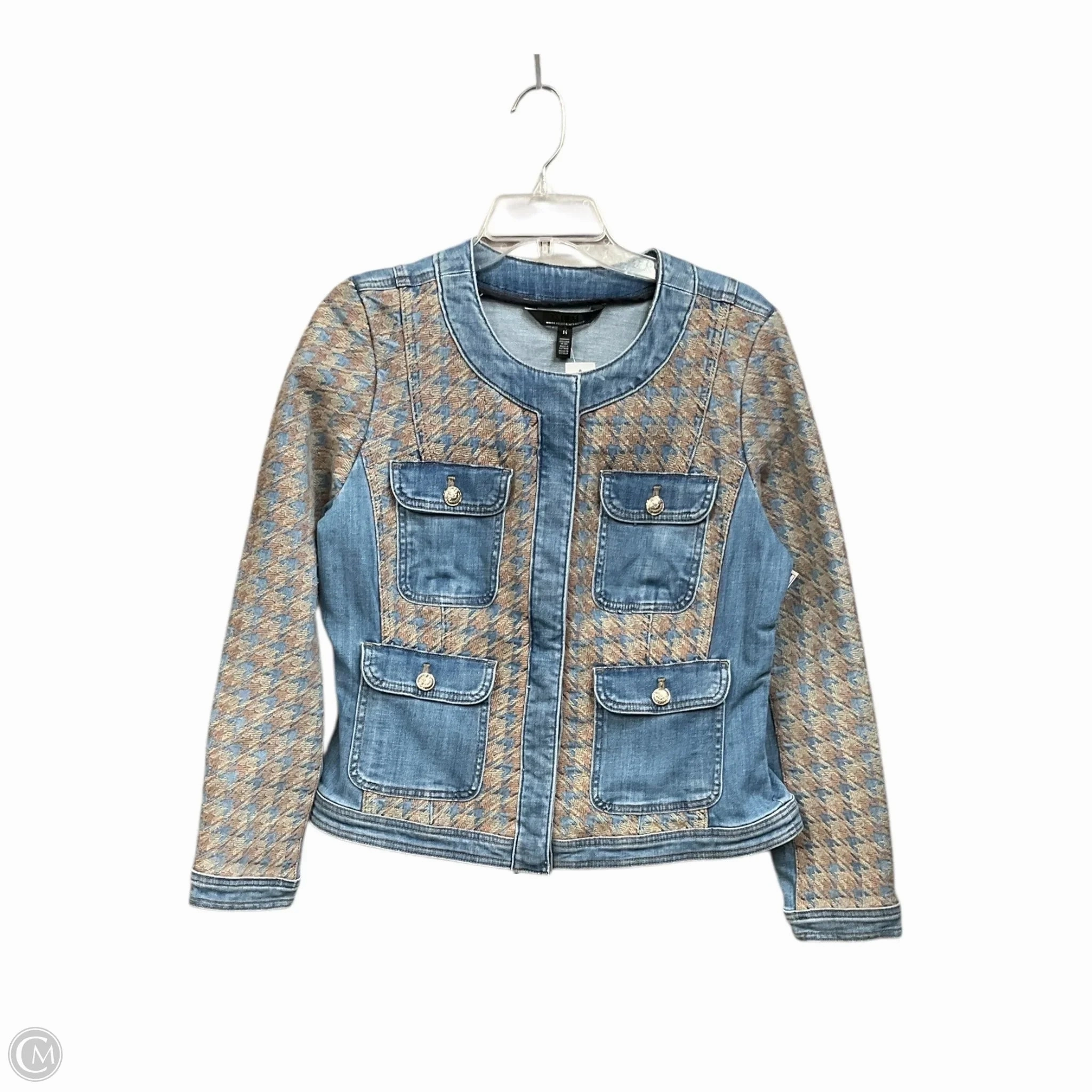 Jacket Denim By White House Black Market In Blue Denim, Size: L Winter Fit