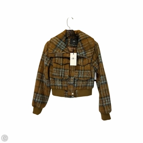 Jacket Faux Fur & Sherpa By 7 For All Mankind In Brown, Size: Xs AdjustableDrawstring