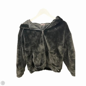 Jacket Faux Fur & Sherpa By Clothes Mentor In Black, Size: S Secure Closure Systems