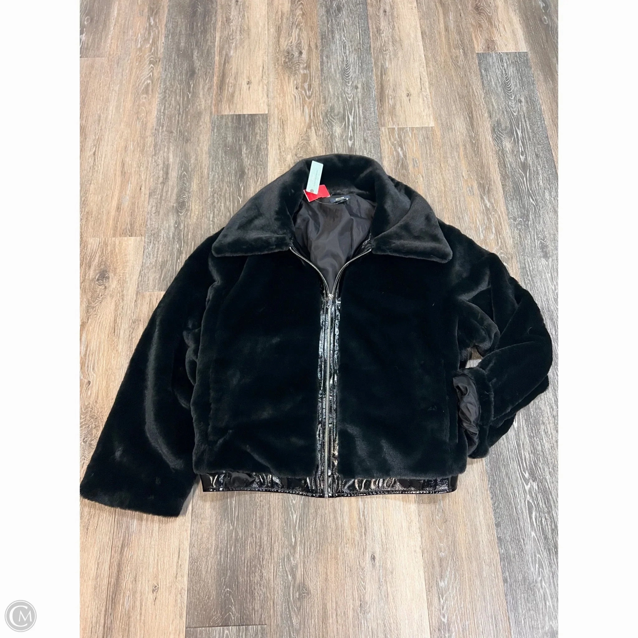 Jacket Faux Fur & Sherpa By Maeve In Black, Size: 3x TearResistant Reinforcements