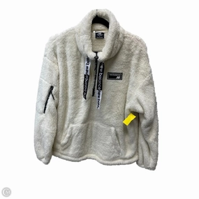 Insulated Warmth Light Reflectivity Trim Jacket Faux Fur & Sherpa By New Balance In Cream, Size: L