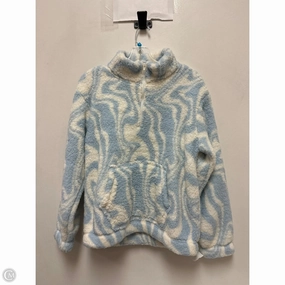 Jacket Faux Fur & Sherpa By So In Blue & White, Size: M Smart Design Reflective Safety Details