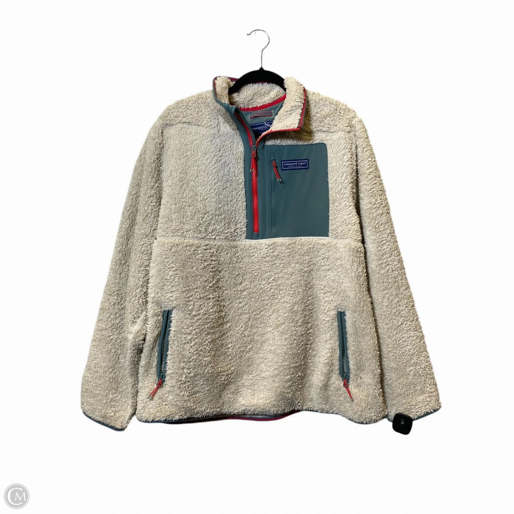 Jacket Faux Fur & Sherpa By Vineyard Vines In Multi-colored, Size: L Classic Fit Comfort Fit Cut