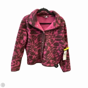 Jacket Faux Fur & Sherpa By Zella In Pink, Size: Xs Adjustable Detachable Hood