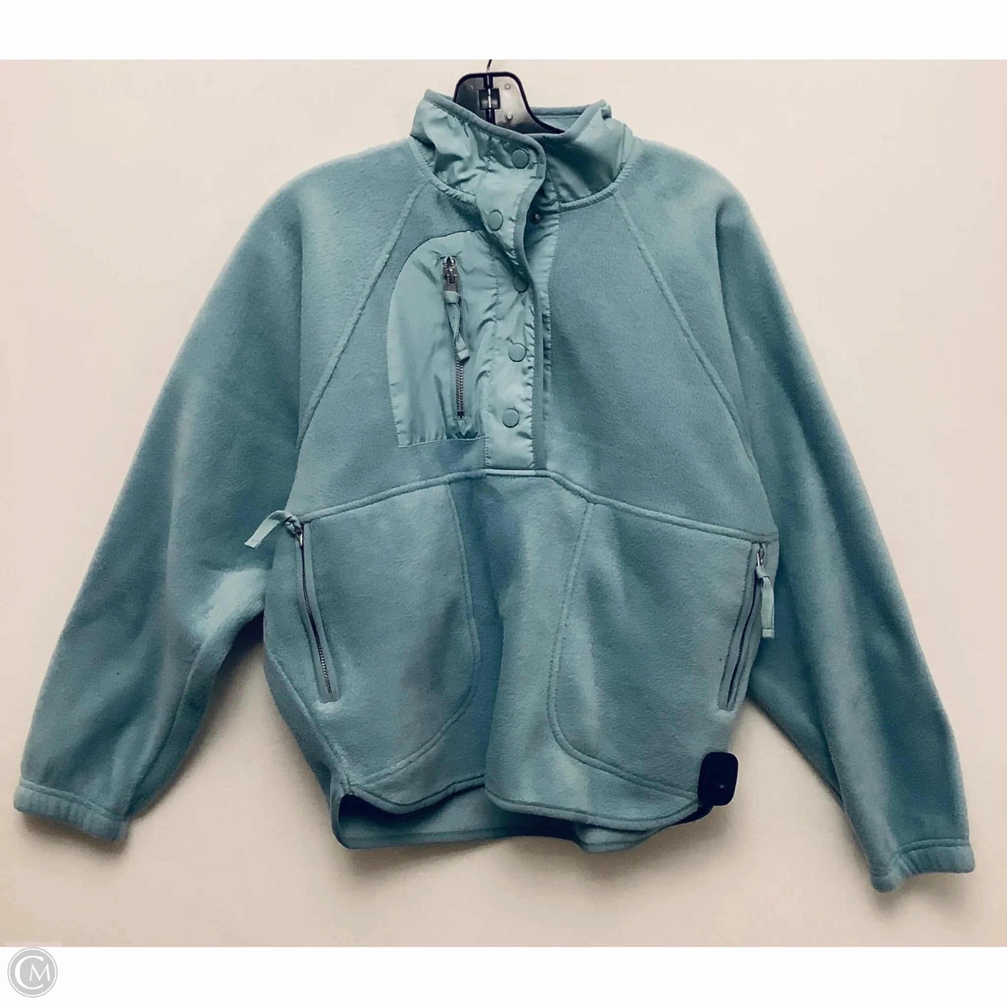 Jacket Fleece By Thread And Supply In Teal, Size: S Soft Weather Wear