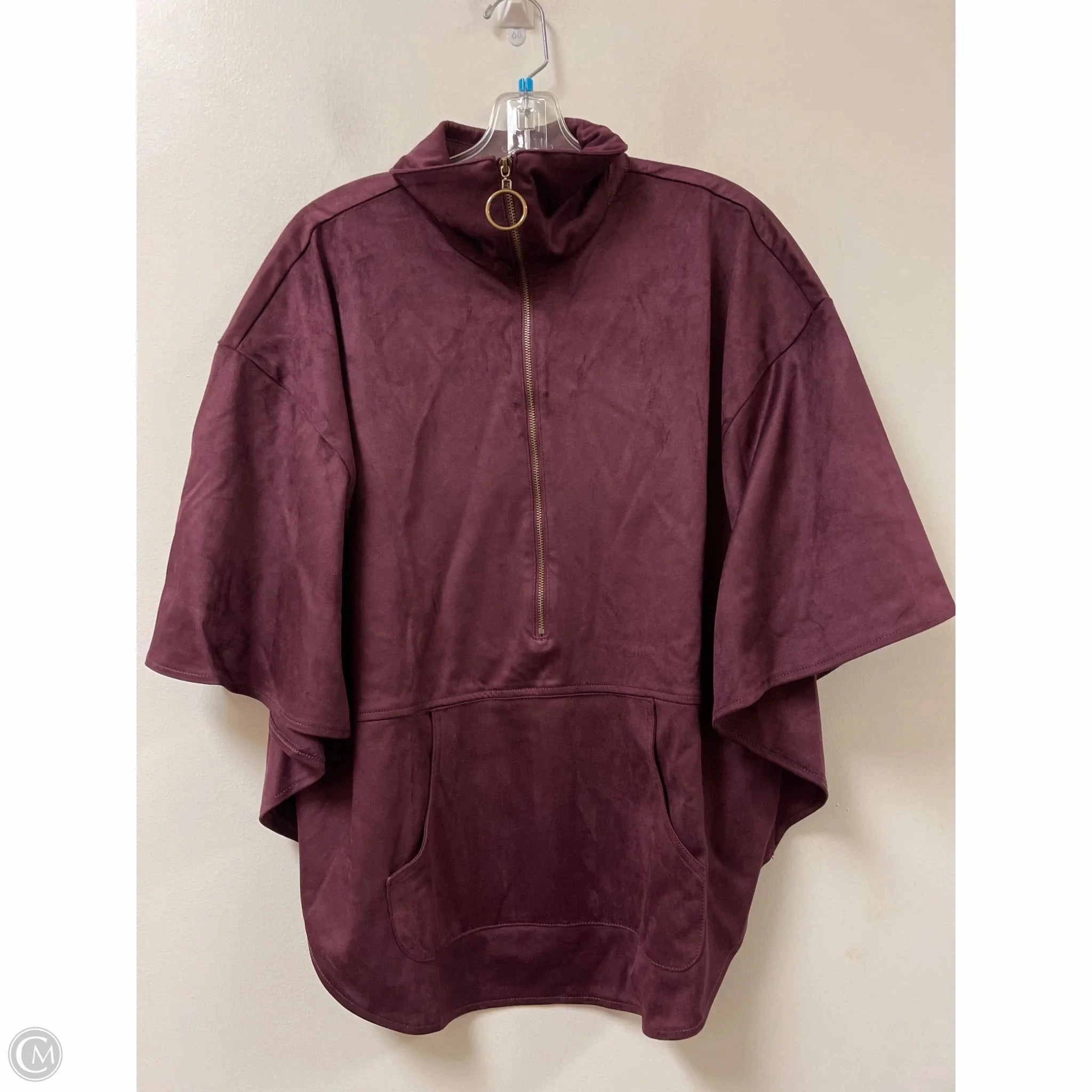 Jacket Other By Belle By Kim Gravel In Purple, Size: S Contrast Stitch