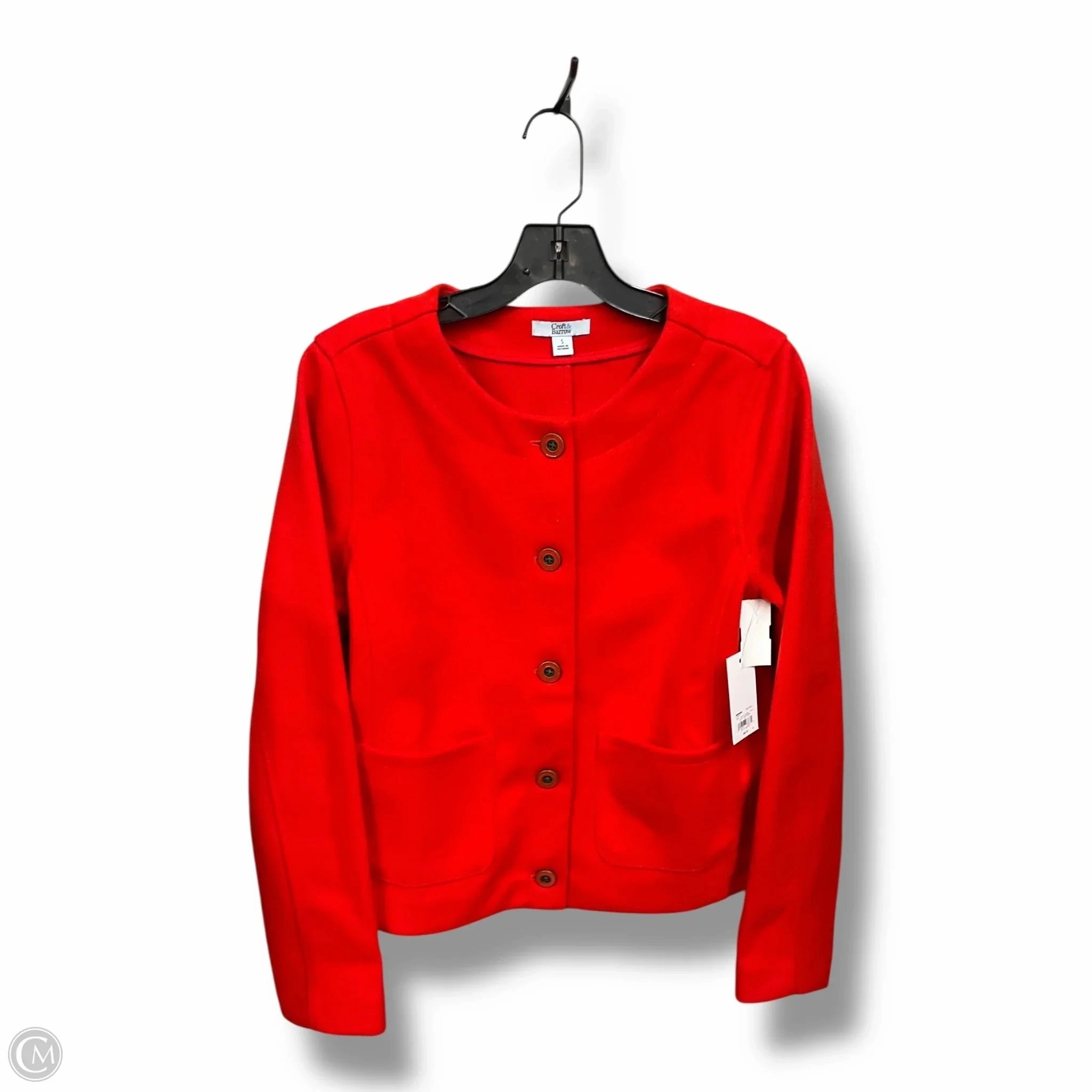 Jacket Other By Croft And Barrow In Red, Size: S EcoFriendlyInsulation Classic Fit Cut