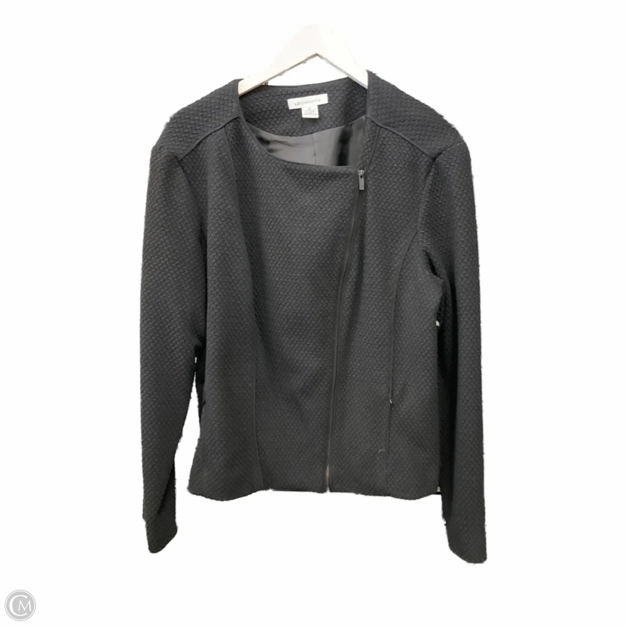 StretchFit Silhouette Jacket Other By Liz Claiborne In Black, Size: Xl